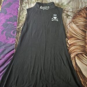 Dolls Kill Black Skull Graphic Top